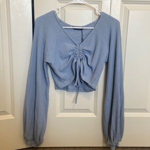 Blue crop- new with tags